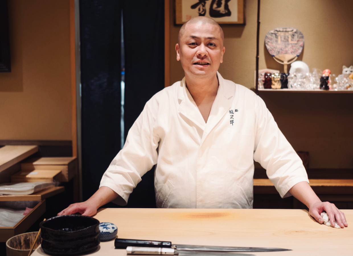 Chef at Sushi Ryujiro, photograph 1